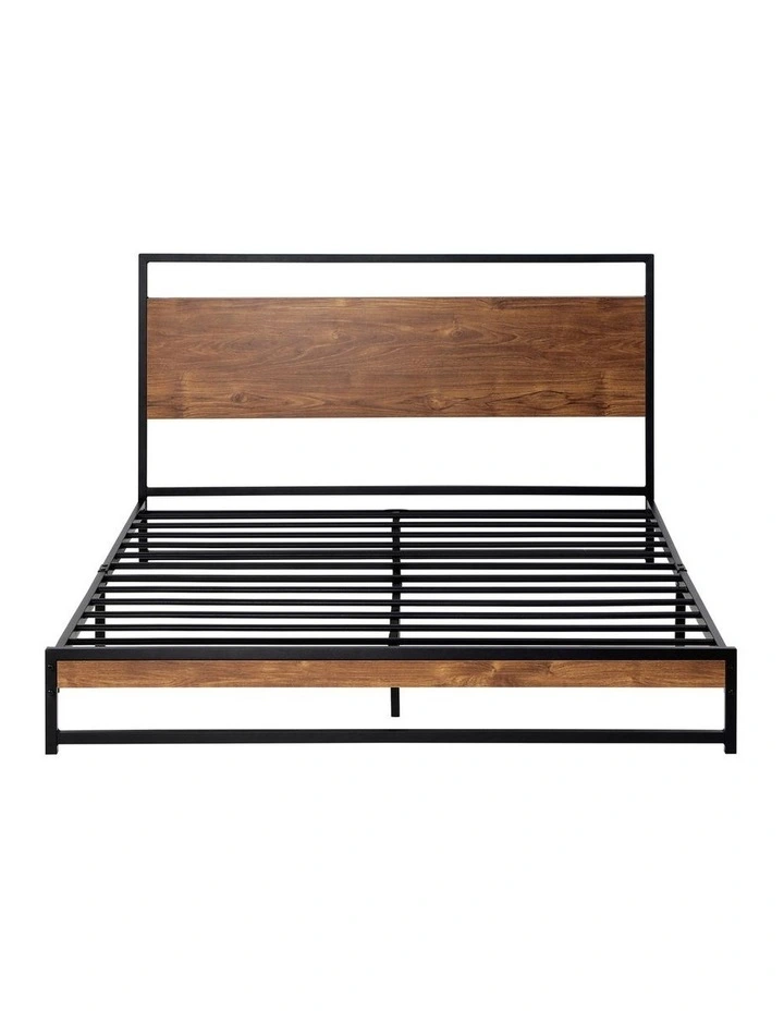 Oikiture Metal Bed Frame King Size Beds Base Platform Wood image 2
