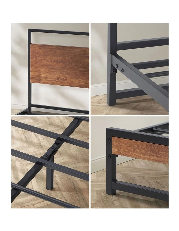 Oikiture Metal Bed Frame King Size Beds Base Platform Wood image 6