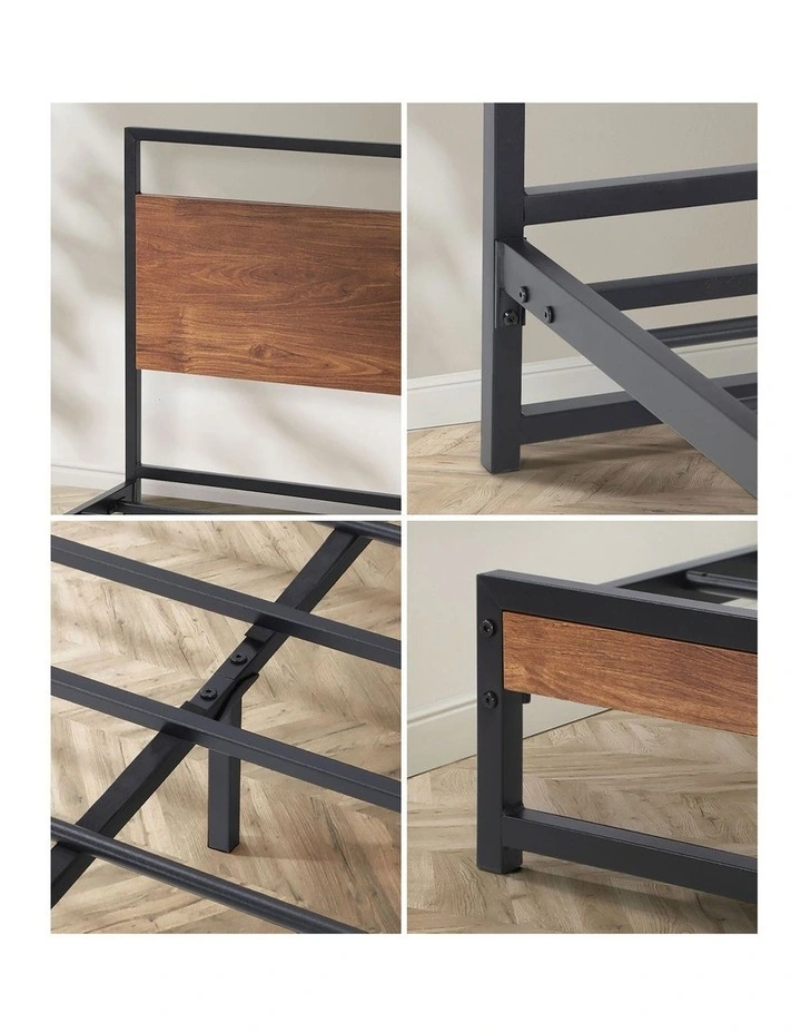 Oikiture Metal Bed Frame King Single Size Beds Base Platform Wood image 6