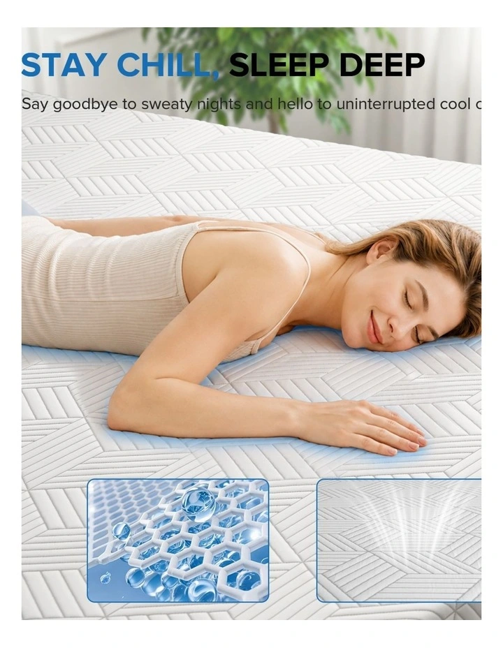 25cm Thick Gel-Infused Cooling Memory Foam Mattress, Medium Mattress in a Box image 5
