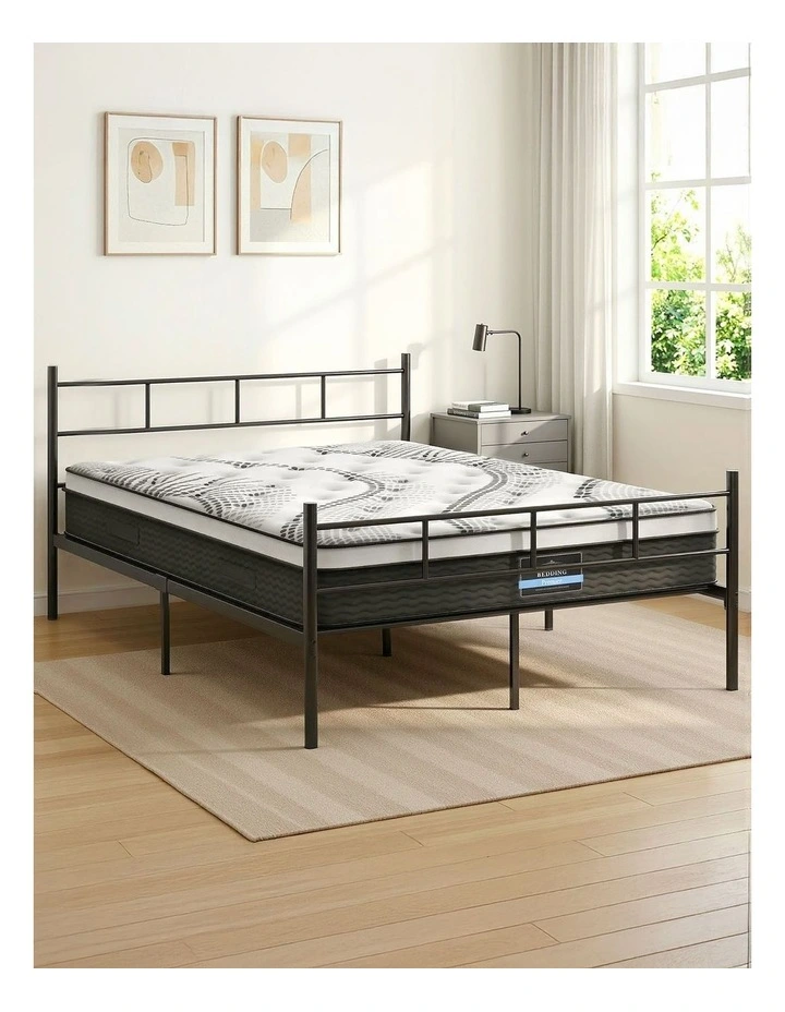 Artiss Bed Frame Double Metal Bed Frames SOL with Mattress image 4