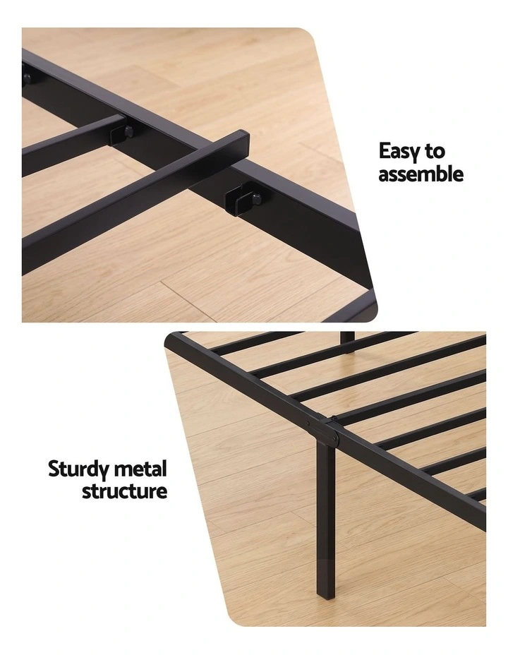 Artiss Bed Frame Single Size with Charging Station WAVE image 7