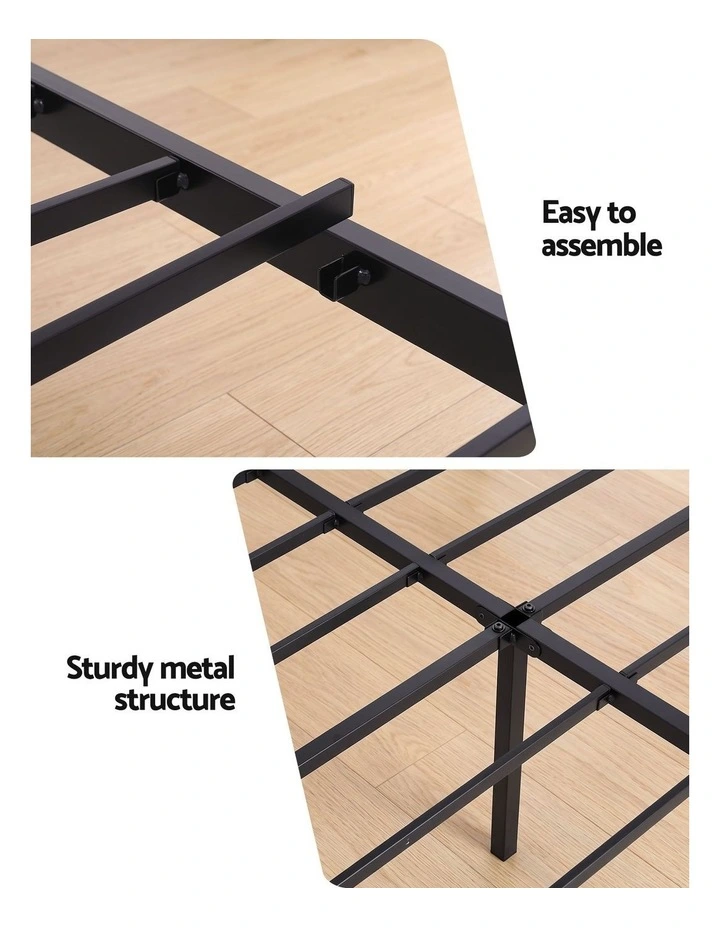 Artiss Bed Frame Double Size with Charging Station WAVE image 7