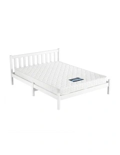 Giselle Double Mattress with Artiss Wooden Bed Frame Natural Pine Timber Base