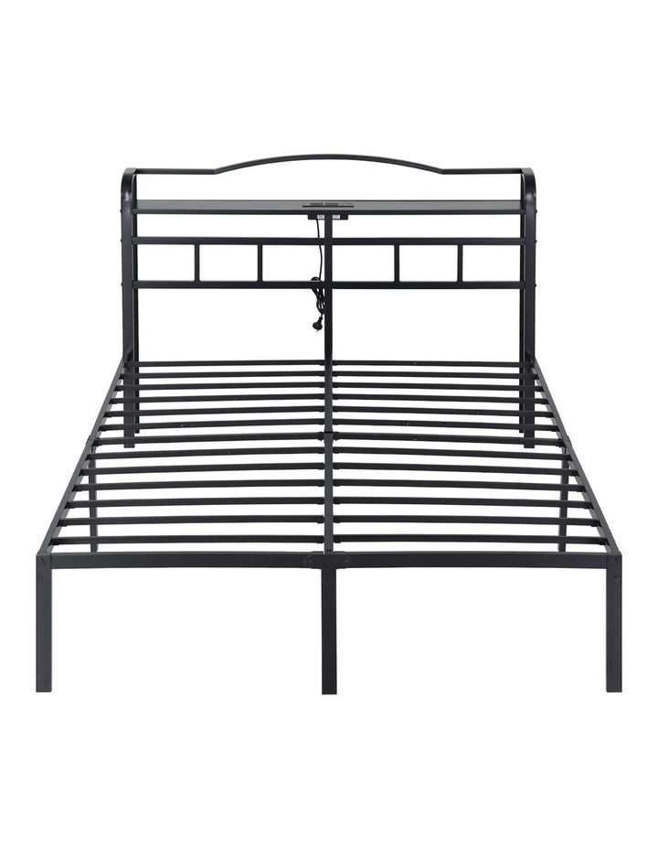 Artiss Bed Frame Queen Size with Charging Station WAVE image 2