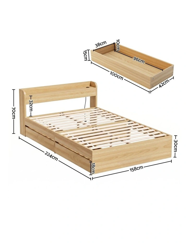 RoomSense Queen Firm Mattress 26cm Bundle with Storage Bed Frame image 7