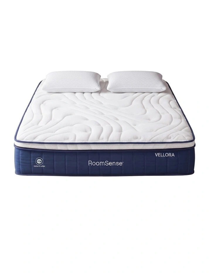 RoomSense Queen 30cm Medium Firm Latex Mattress, 2 Gel Cooling Pillows image 1