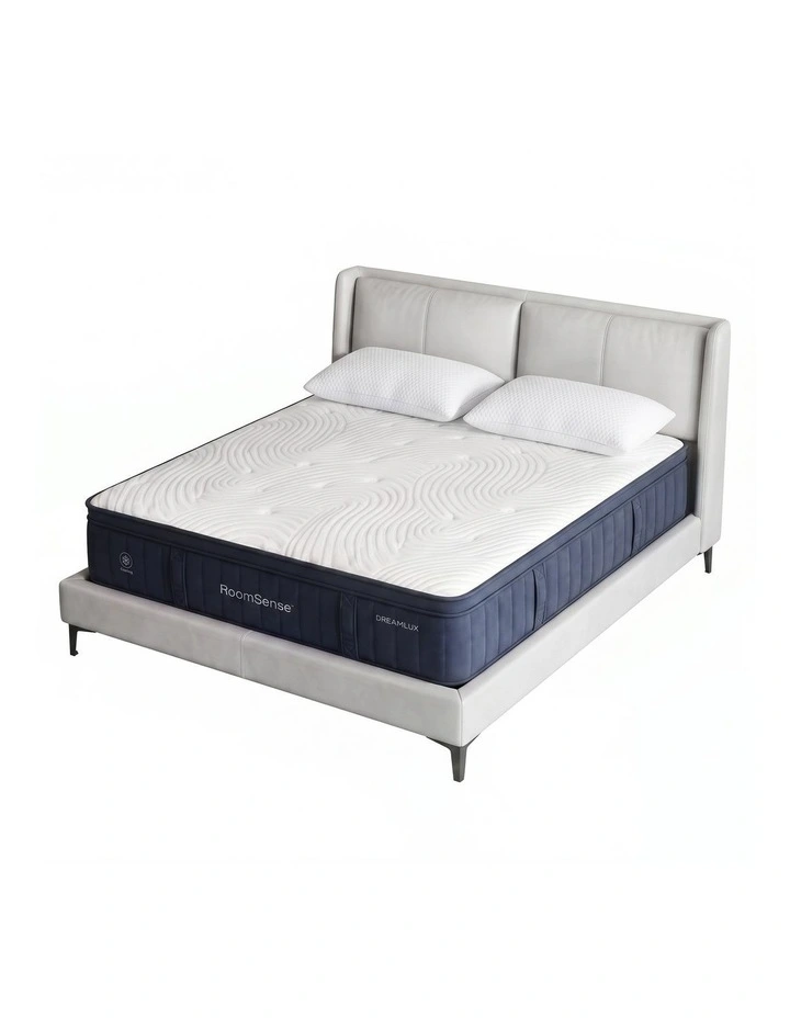 RoomSense Queen 34cm Medium Soft Gel Mattress Bundle with 2 Cooling Pillows image 6