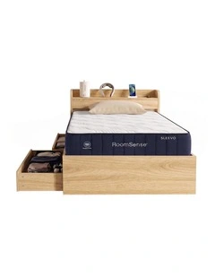 RoomSense Single Firm Mattress 26cm Bundle with Storage Bed Frame