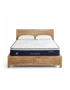 RoomSense Double 30cm Latex Mattress Medium Firm Bundle, Pine Bed Frame