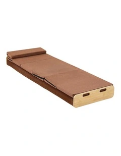 Artiss Folding Kraft Paper Bed Frame with Mattress and Pillow 300kg Capacity 200x60cm