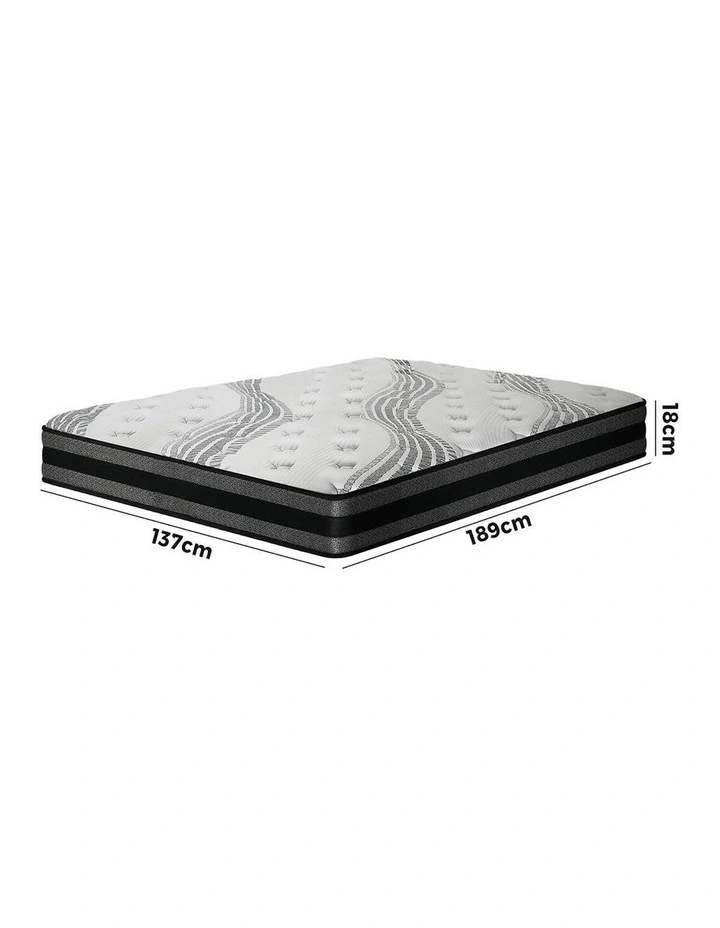 Bedra Mattress Luxury Bed Bonnell Spring Foam Medium 18cm Double image 2