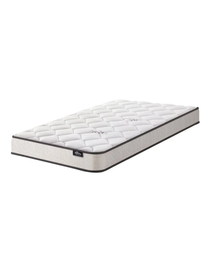 Bedra King Single Mattress Bonnell Spring Bed Boucle Fabric 16cm image 1