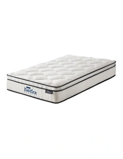 Bedra Mattress Luxury Boucle Fabric Euro Top Pocket Spring Bed 22cm Single