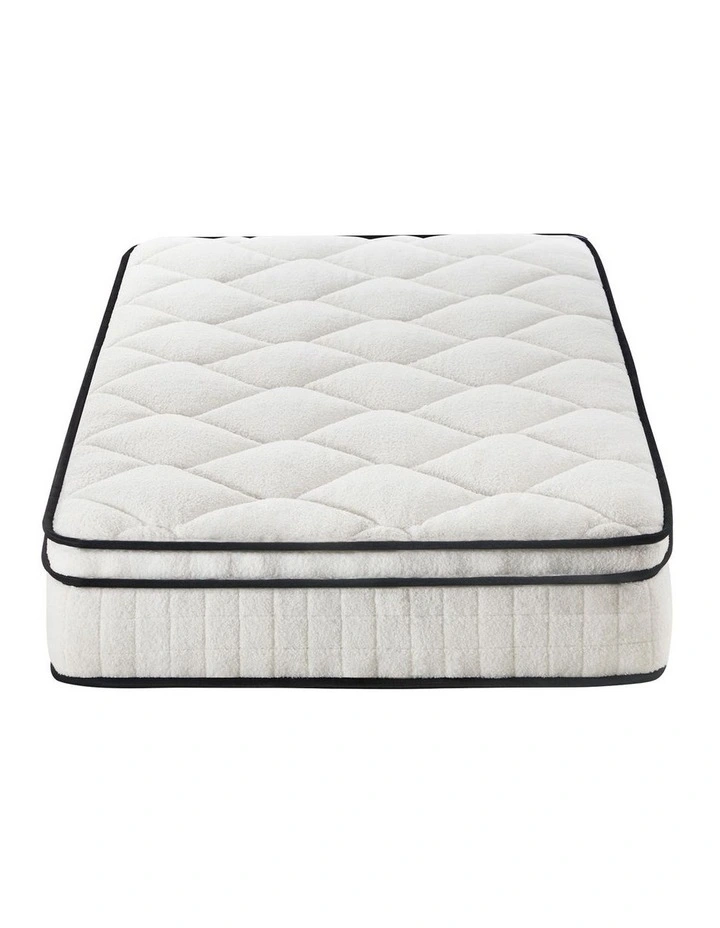 Bedra Mattress Luxury Boucle Fabric Euro Top Pocket Spring Bed 22cm Single image 2