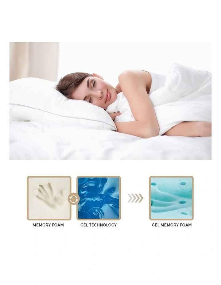 Bedra Mattress Cool Gel Foam Bonnell Spring Pillow Top Bed 22cm King Single image 6