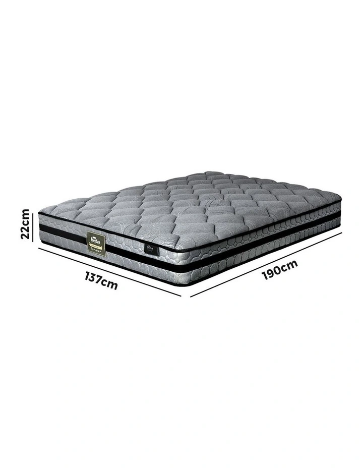 Bedra Mattress 3d Mesh Fabric 7 Zone Pocket Spring 22cm Double image 2