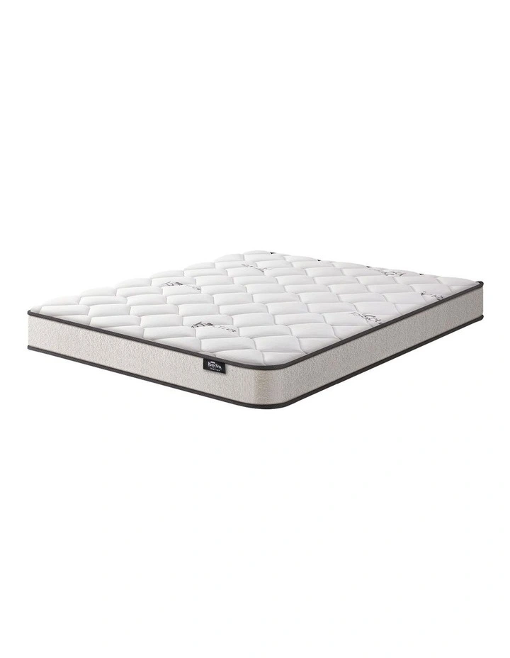 Bedra Double Mattress Bonnell Spring Bed Boucle Fabric 16cm image 1