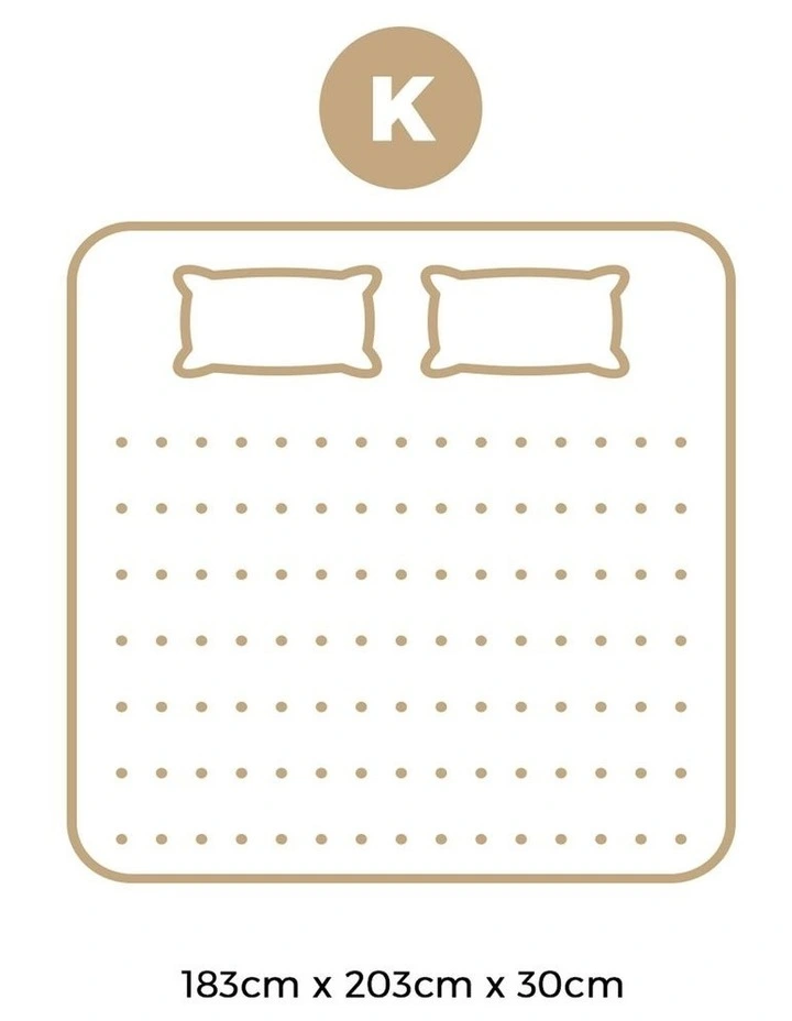 Bedra King Mattress 30cm Cool Gel Foam Medium Firm image 3