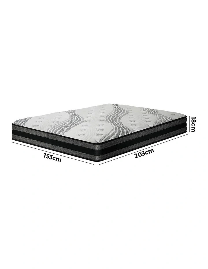 Bedra Mattress Luxury Bed Bonnell Spring Foam Medium 18cm Queen image 2