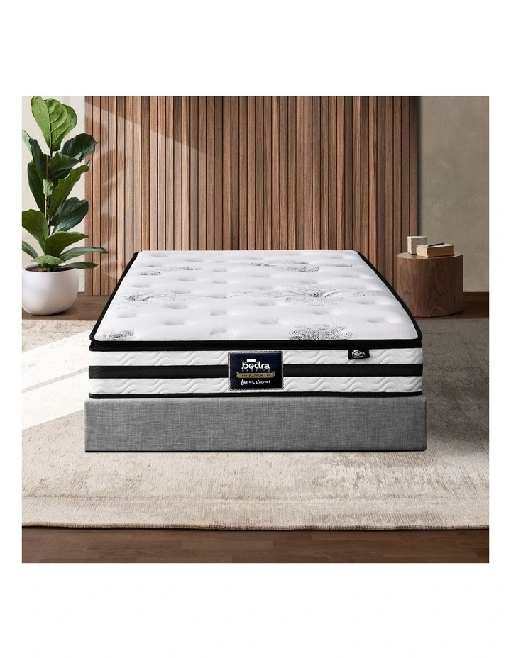Bedra King Single Mattress Luxury Bed Bonnell Spring Foam 22cm image 4