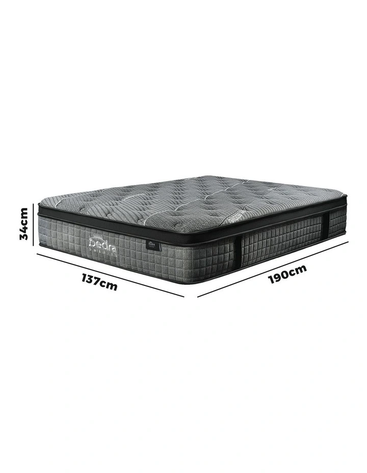 Bedra Mattress 7 Zone Euro Top Latex Pocket Spring 34cm Double image 2