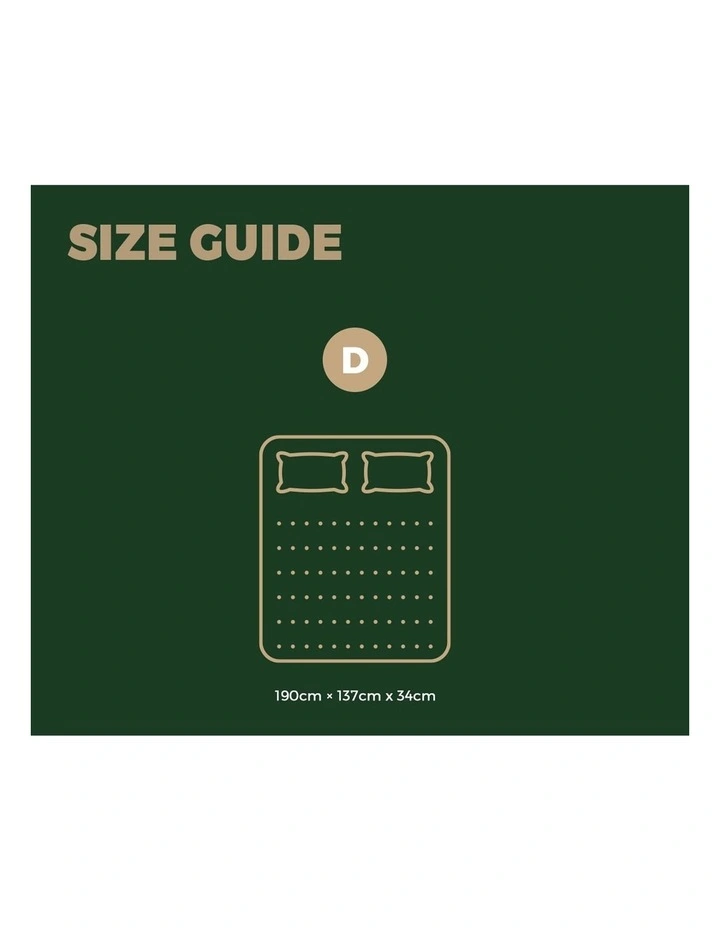 Bedra Mattress 7 Zone Euro Top Latex Pocket Spring 34cm Double image 3