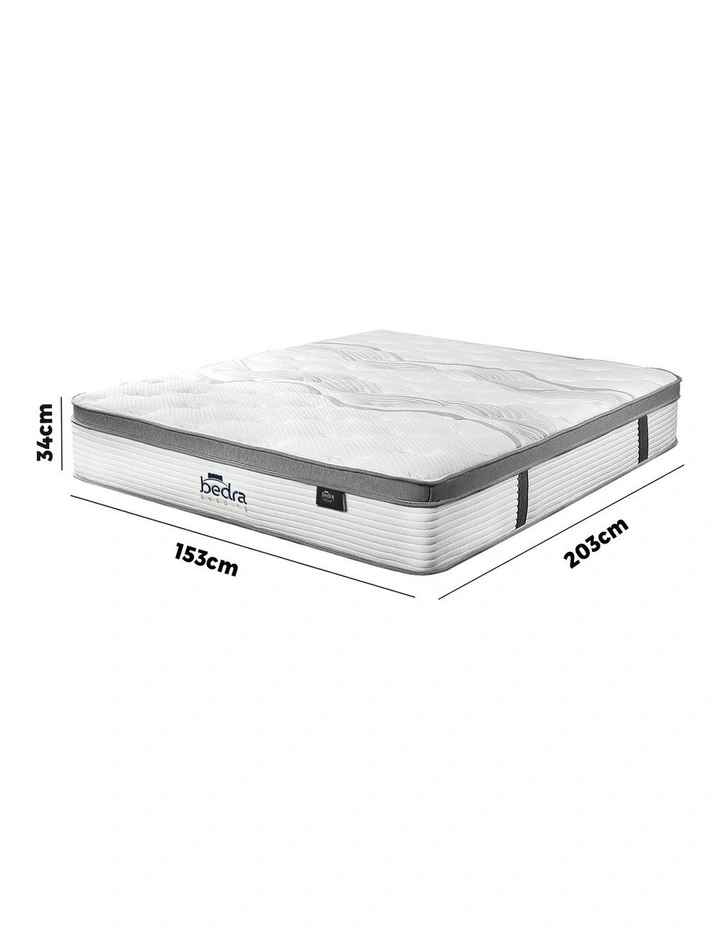 Bedra 7 Zone Mattress Euro Top Pocket Spring Medium Firm Queen image 2