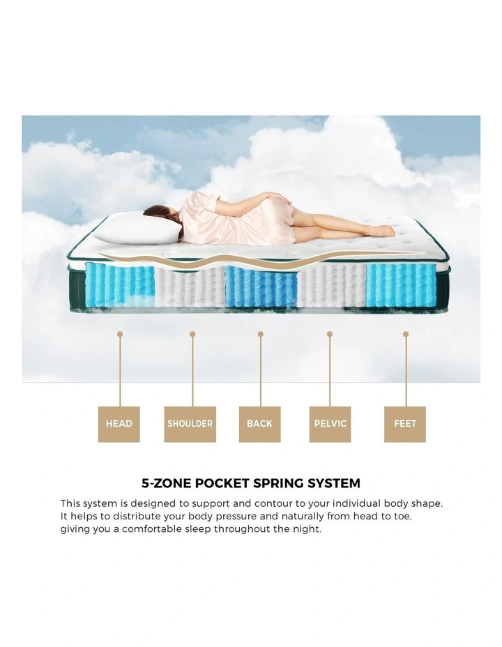 Bedra King Single Mattress 30cm Cool Gel Foam Medium Firm image 6