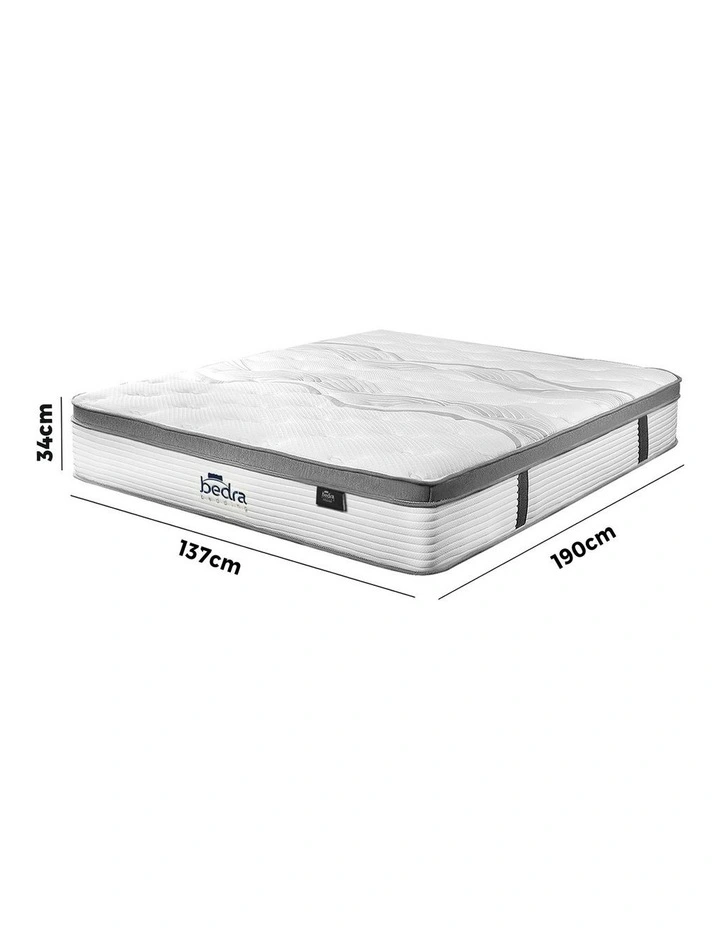 Bedra 7 Zone Mattress Euro Top Pocket Spring Medium Firm Double image 2