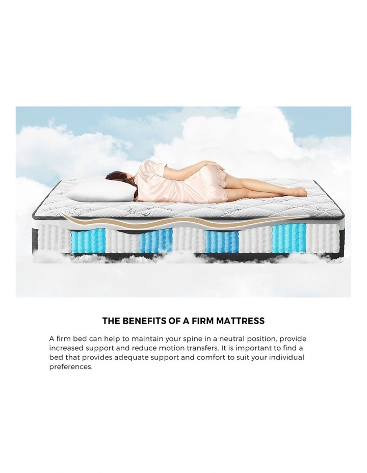 Bedra Mattress Luxury Foam Bed Firm Pocket Spring 30cm King Single image 7