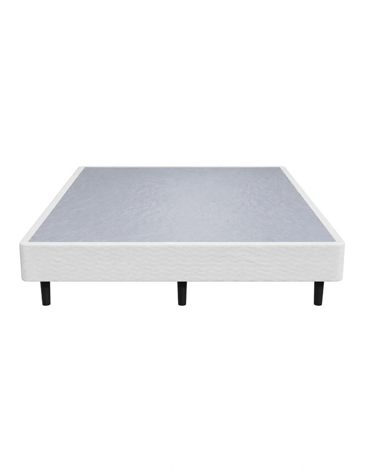 Oikiture Double Ensemble Bed Base Metal Bed Frame Fabric Cover Platform Bed image 2