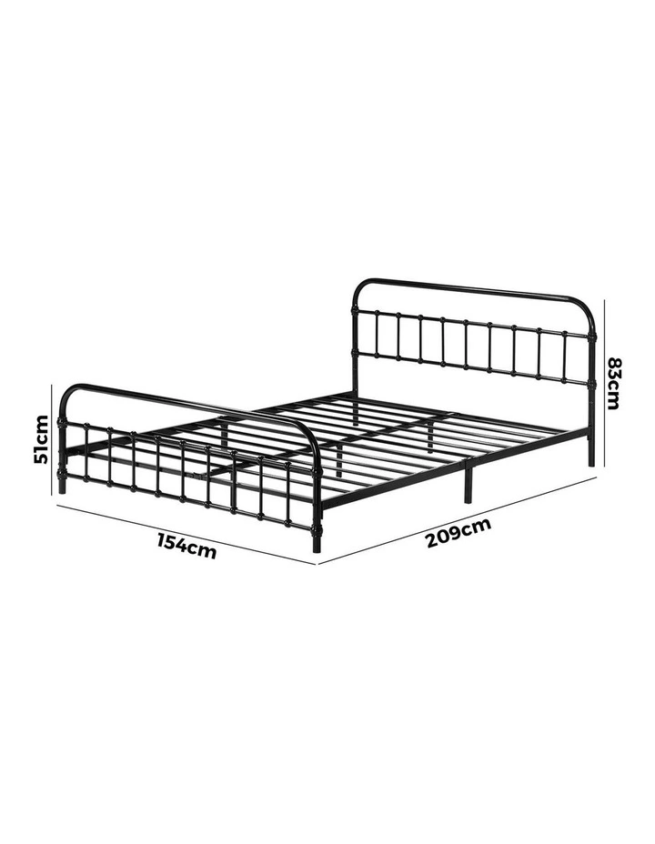 Oikiture Metal Bed Frame Queen Size Bed Base Platform image 3
