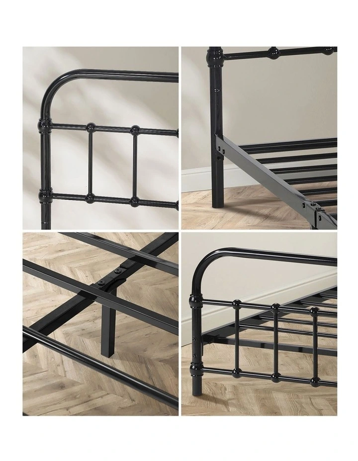 Oikiture Metal Bed Frame Queen Size Bed Base Platform image 6