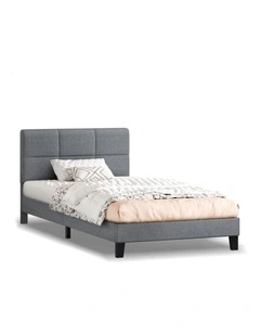 Bed Frame King Single Tufted Headboard Fabric