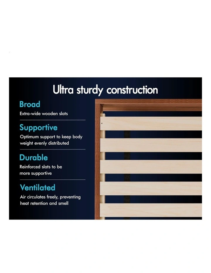 Wooden Bed Frame Single with Bookshelf image 6