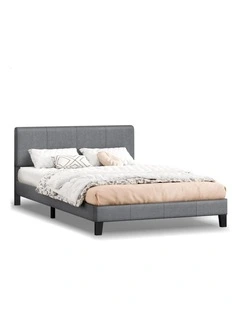 Bed Frame Double Size Mattress Base Platform Fabric