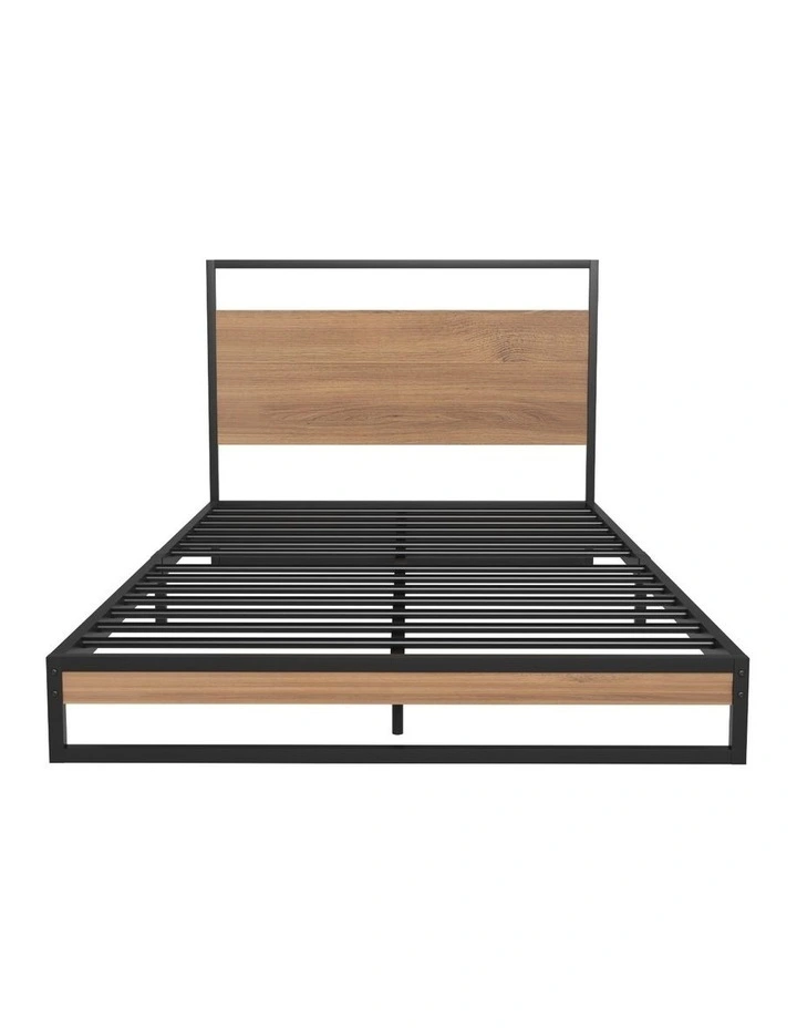 Artiss  Metal Bed Frame Single Size Beds Platform with Mattress image 1