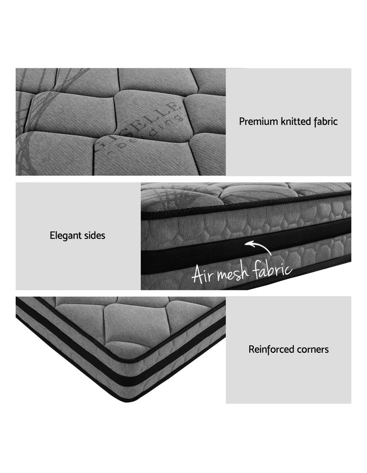 Artiss  Metal Bed Frame Single Size Beds Platform with Mattress image 6