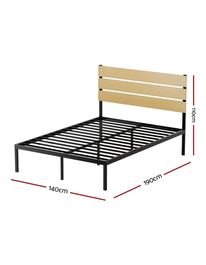 Artiss Bed Frame Double Size Metal Frame PAULA image 2