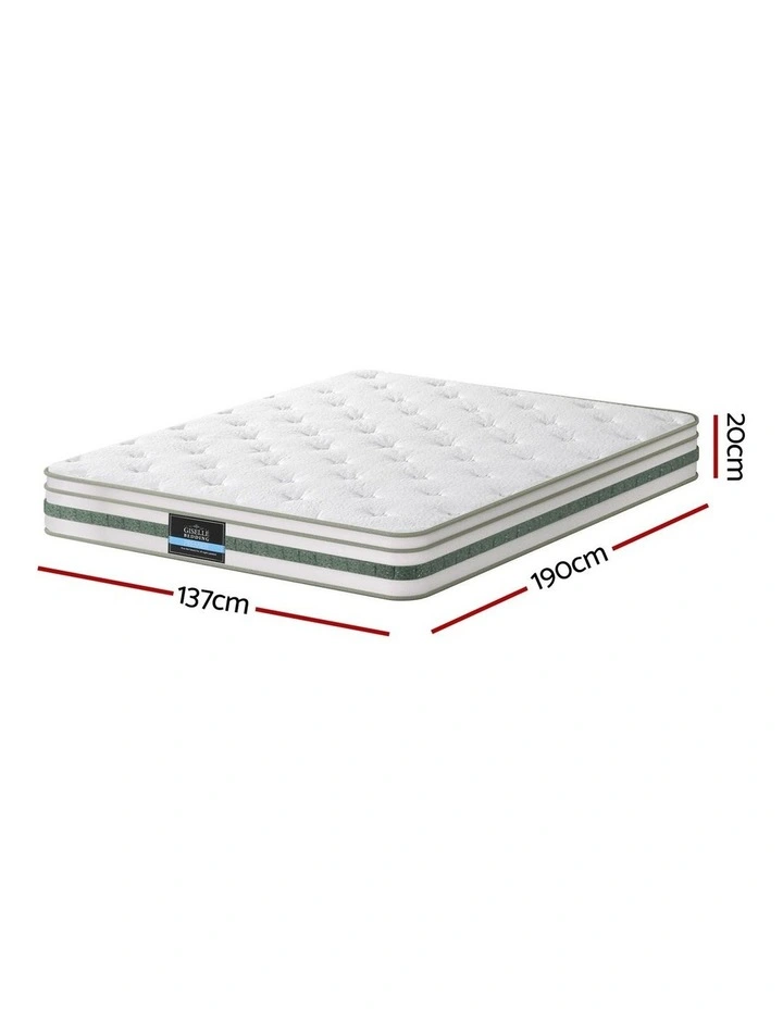Green Tea Foam Pocket Spring Mattress Double Bed Hybrid Mattresses image 3