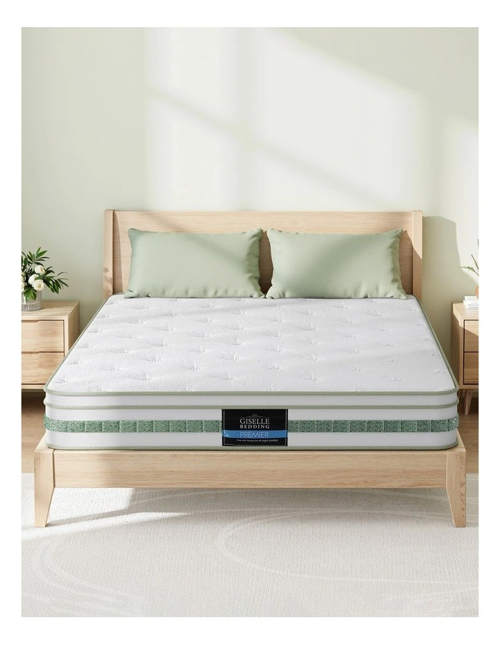 Green Tea Foam Pocket Spring Mattress Double Bed Hybrid Mattresses image 4