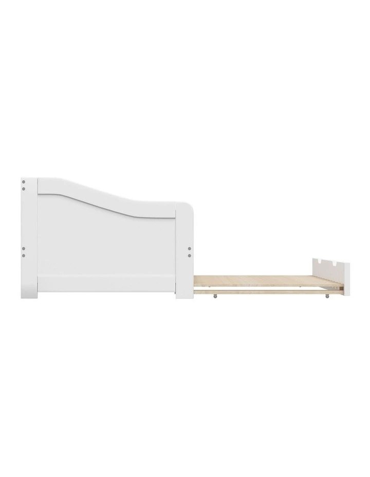 Oikiture Trundle Bed Frame Daybed Single Size Base Timber Wooden Single Beds x2 image 6
