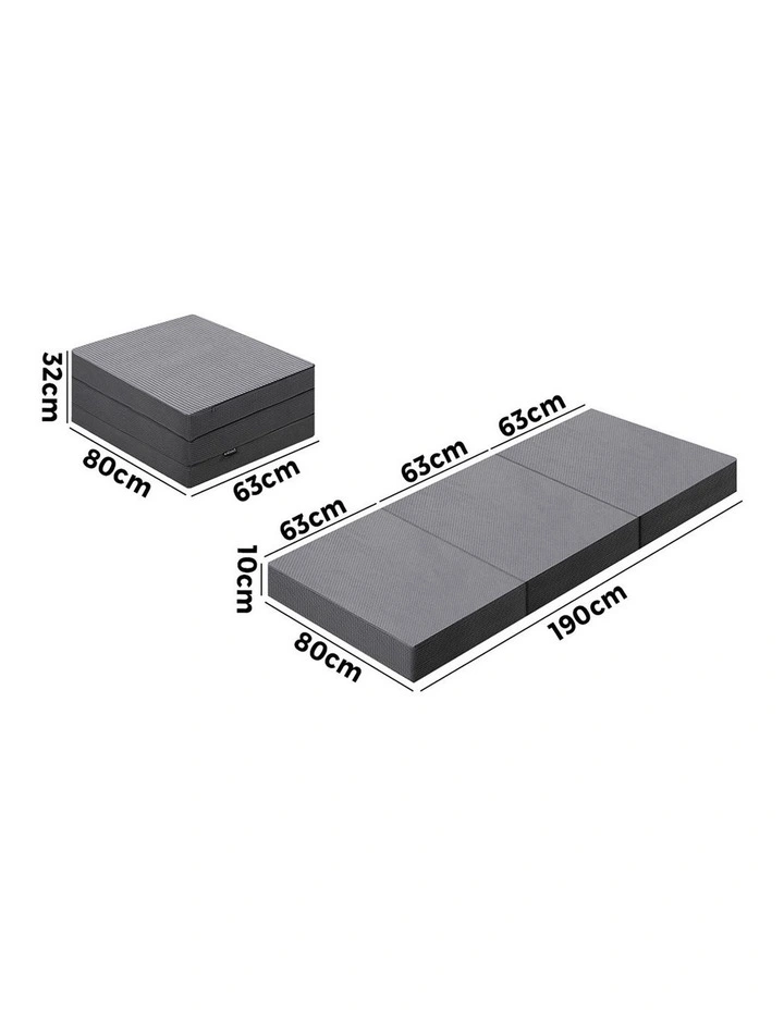 Bedra Folding Foam Mattress Single Sofa Bed Lounge Foldable Sleeping Camping Mat image 3