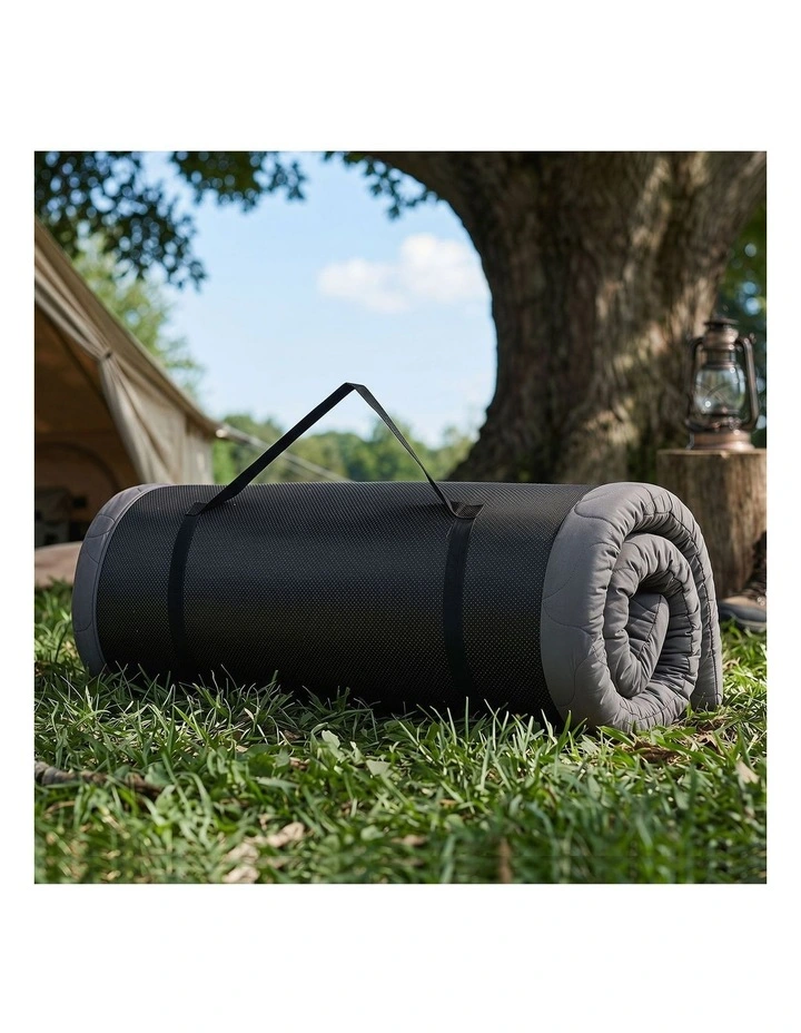 Bedra Roll Up Floor Mattress Portable Camping Mat Tatami with Carry Handle Grey image 4