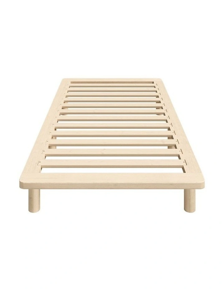 Oikiture Bed Frame Single Size Wooden Bed Base Platform Timber image 2