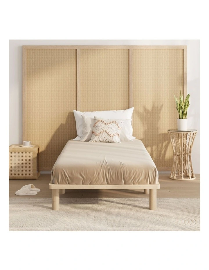 Oikiture Bed Frame Single Size Wooden Bed Base Platform Timber image 5