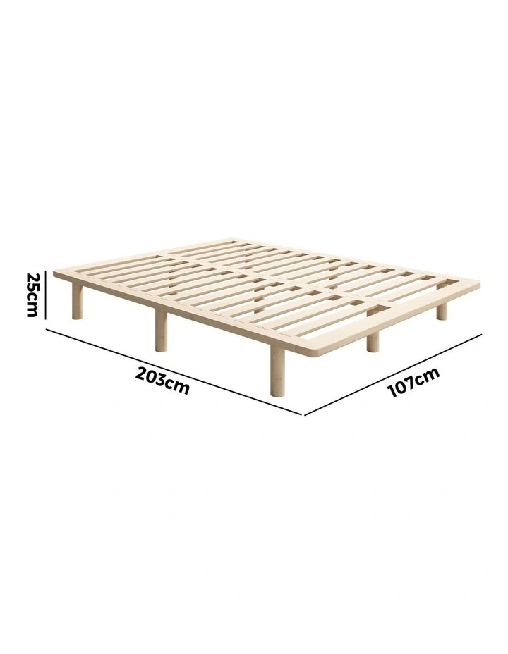 Oikiture Bed Frame King Single Wooden Bed Base Platform Timber image 3
