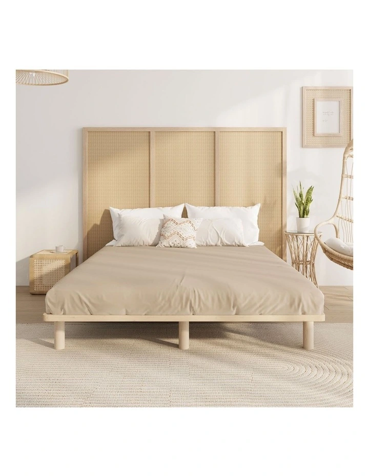 Oikiture Bed Frame King Single Wooden Bed Base Platform Timber image 5