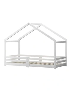 Oikiture Kids Bed Frame Single Wooden Bedframe Timber Platform
